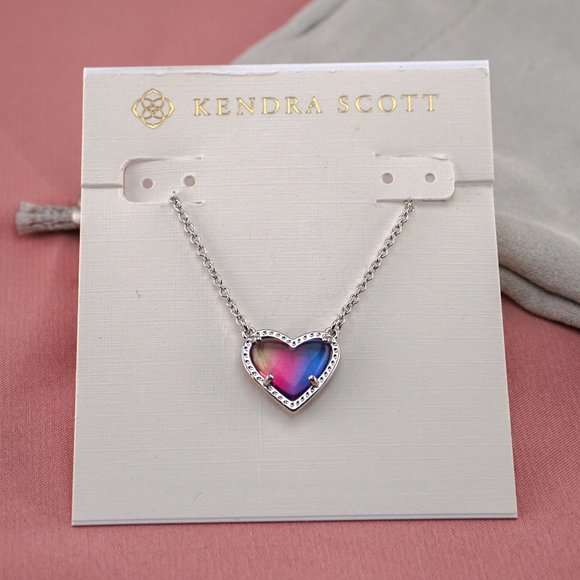 Kendra Scott Jewelry Kendra Scott Silver Ari Heart Necklace In